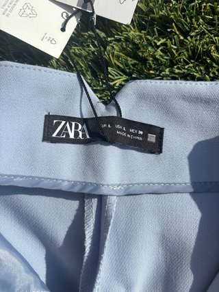 Pantalón Zara Talla L Azul