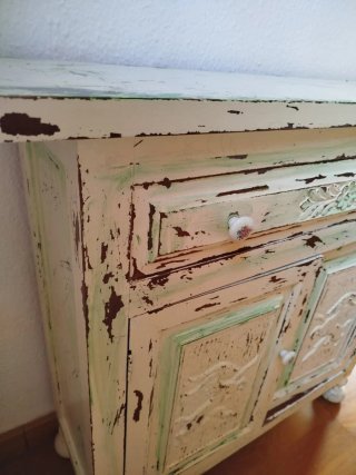 Mueble auxiliar antiguo madera