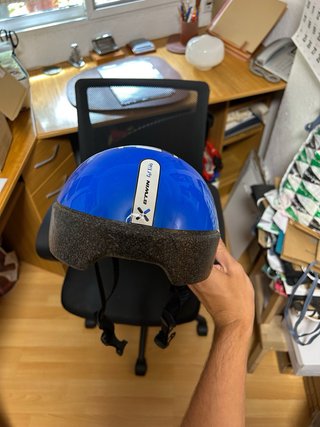 Casco de bici azul talla M