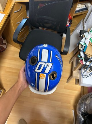 Casco de bici azul talla M