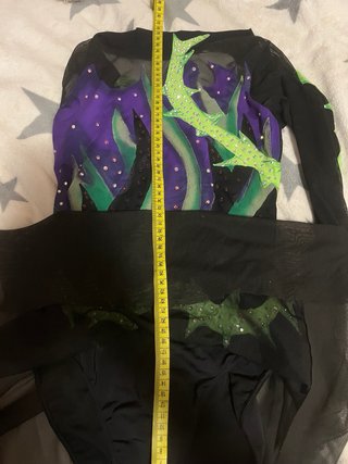 Maillot patinaje artístico malefica