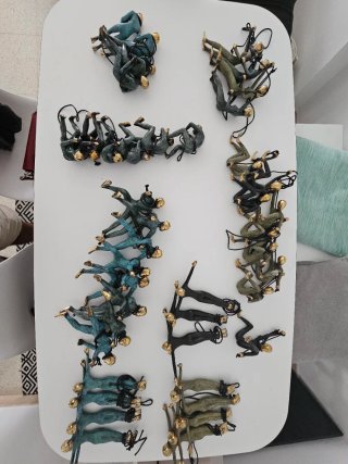 Figuras escalador Bali bronce