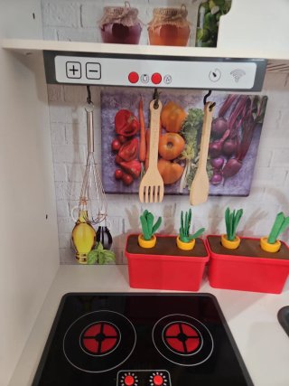 Cocinita de juguete blanca