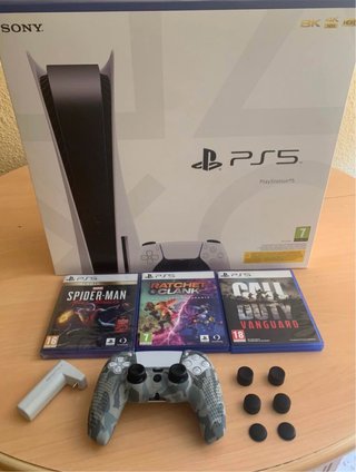 PS5 con Spider-Man, Ratchet & Clank, Vanguard