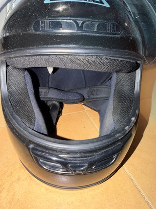 Casco Moto NZI Negro y Amarillo