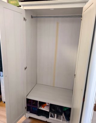 URGE! Armario Ikea Aspelud Blanco 2 Puertas