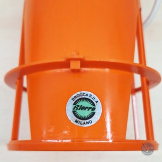 Lampada Bierre Brocca Milano vintage arancione