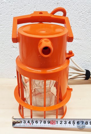 Lampada Bierre Brocca Milano vintage arancione