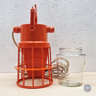 Lampada Bierre Brocca Milano vintage arancione