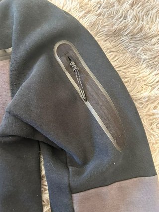 Felpa Nike Tech Full Zip Grigia Nera