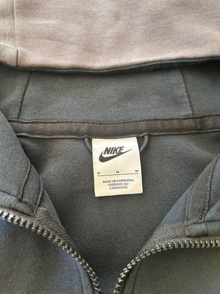 Felpa Nike Tech Full Zip Grigia Nera