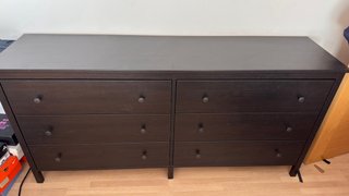 Cómoda IKEA KOPPANG Negra 6 Cajones