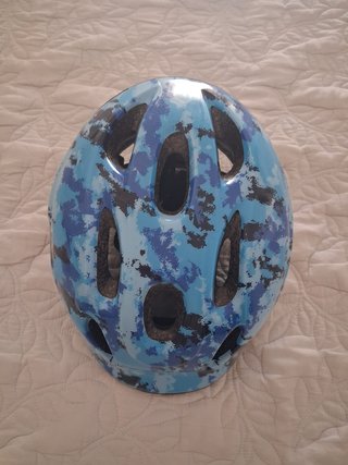 Casco Bici Niño Azul Camuflaje B-PRO