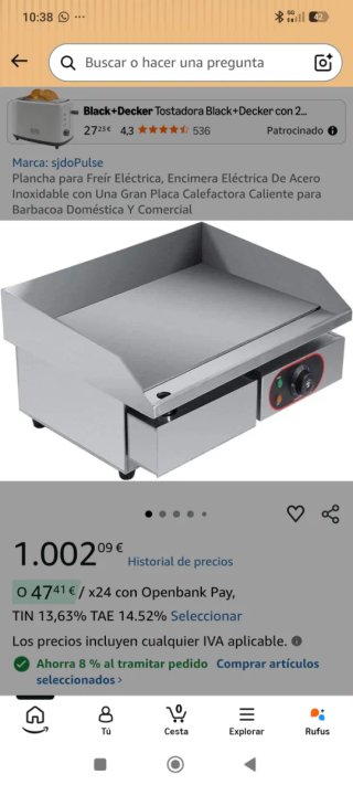 Plancha Profesional Eléctrica EG-818
