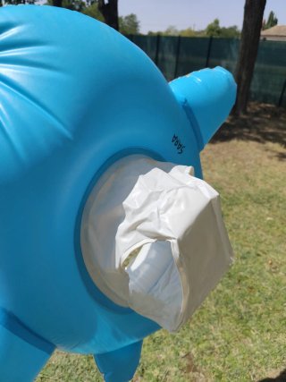 Colchoneta inflable de avión con volante