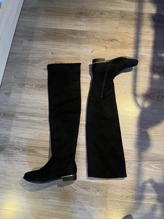 Botas terciopelo por encima de la rodilla