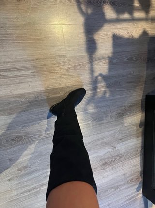 Botas terciopelo por encima de la rodilla