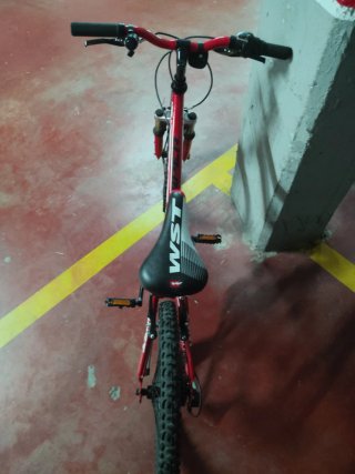 Bicicleta Infantil WST R20 Roja