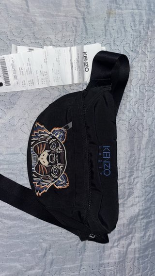 Riñonera Kenzo Tiger Negra