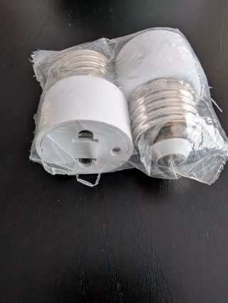 Pack 2 Adaptadores Portalámparas E27