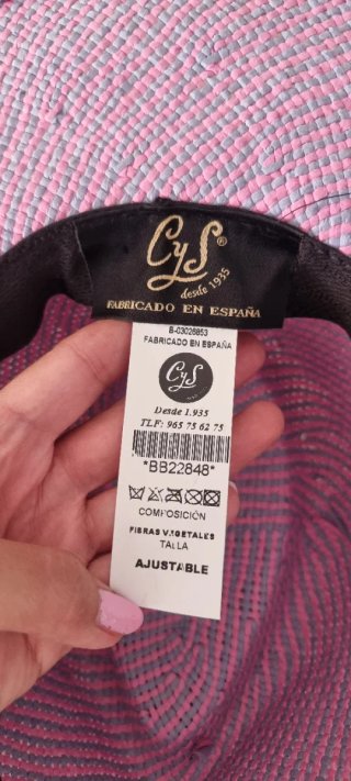 Sombrero CYS rosa y lila