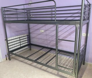 Letto a castello IKEA SVARTA grigio metallizzato