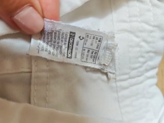 Kimono Judo/Karate Outshock Blanco Talla 120 cm