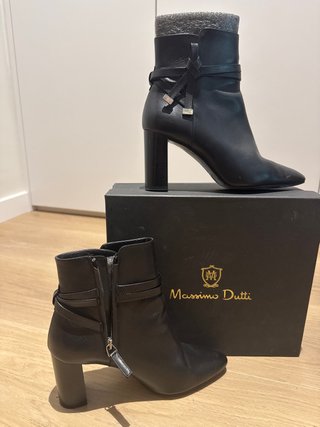 Botines Massimo Dutti Negros Talla 40