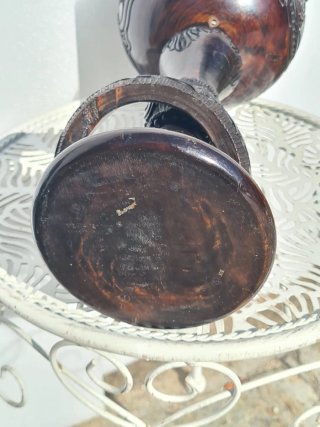 Vaso/Coppa in legno intagliato