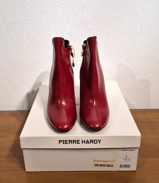 Stivaletti, tacco, pelle, rosso, Pierre Hardy, 38