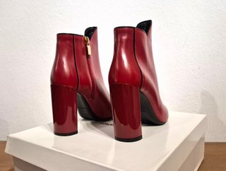 Stivaletti, tacco, pelle, rosso, Pierre Hardy, 38