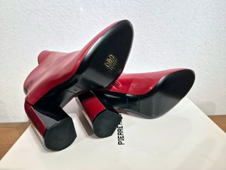 Stivaletti, tacco, pelle, rosso, Pierre Hardy, 38