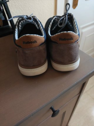Zapatos casuales hombre azul talla 44
