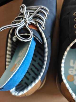 Zapatos casuales hombre azul talla 44