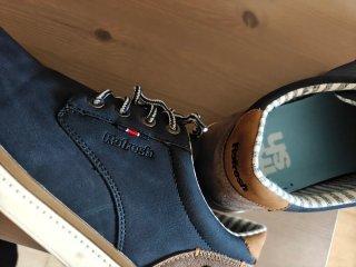 Zapatos casuales hombre azul talla 44