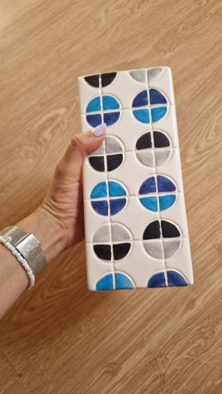 Jarrón de cerámica con diseño
