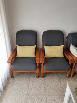 Conjunto Sofá con dos sillones (negociable)
