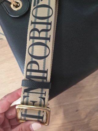 Bolso Emporio Armani Negro y Dorado