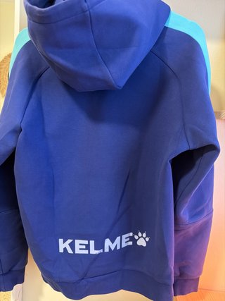 Sudadera Kelme RCDE Azul y Turquesa