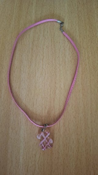 Collar Tous Oso Rosa y Plata
