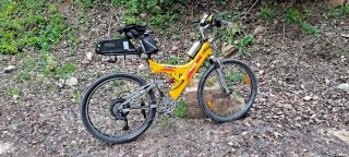 Bicicleta Eléctrica BTT Amarilla