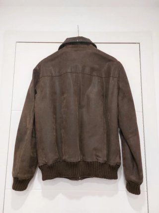 Cazadora de piel para hombre