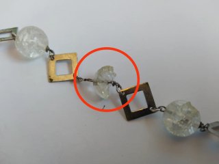 Juego Pulsera y Collar Space Age Plata 925 1970s