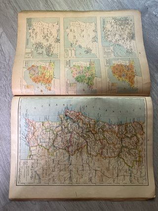 Láminas antiguas de cosmografía y mapas