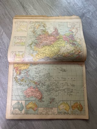 Láminas antiguas de cosmografía y mapas