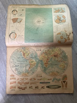Láminas antiguas de cosmografía y mapas