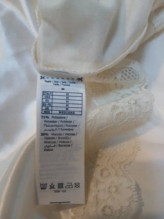 Sottoveste camicia da notte beige
