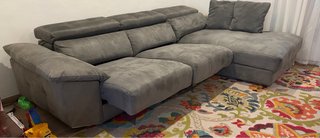 Sofá chaise longue gris DIVANE STAR