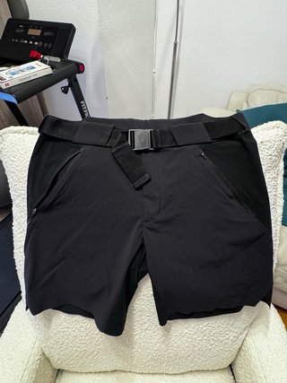 Pantalón Corto Trekking Hombre Gris/Verde