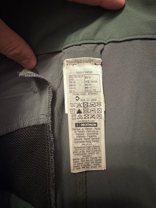 Pantalón Corto Trekking Hombre Gris/Verde